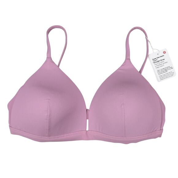 NWT LULULEMON Deep Sea Swim Top D Cup Size 6 Rose Mellow - Picture 4 of 9